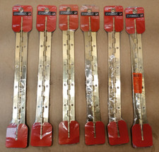 LOT OF 6 Everbilt 1-1/16" x 12 inch Bright Brass Continuous Piano Hinge 270 187