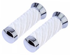 CUSTOM Bicycle Grips White