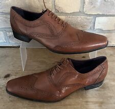 Gucinari Great Quality Tan Leather Oxford Brogue shoes EU46 UK12 NEW Without Box