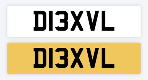 Devil private number plate - devil,