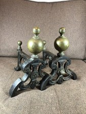 Antique Vintage Pair Of Brass