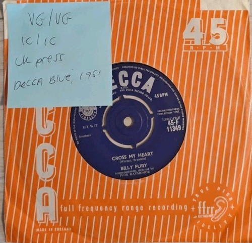 Billy fury halfway paradise - billy,