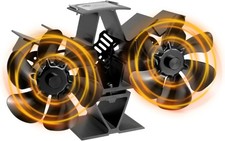 12-Blade Wood Stove Fan Heat
