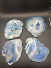 Set of 4 Luxury Blue Agate