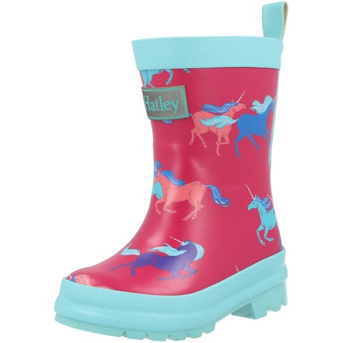 Hatley shiny pink rain boots - rain,