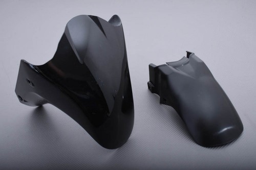 Black front fender mudguard - black,