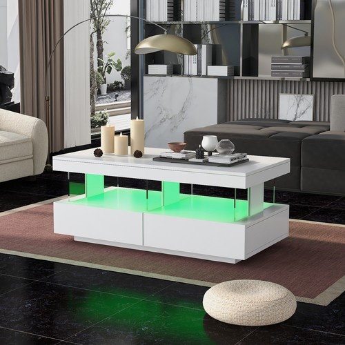 Coffee table white high - table,