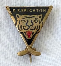 old BRIGHTON TIGERS Pin BADGE
