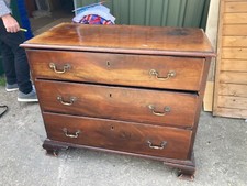 Wooden Chest 3 Drawers Vintage