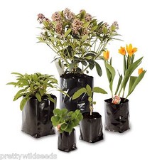 Poly Pots Strong Grow Bag Containers - Many Sizes - HADOPOTS - Plastic Plant Pot