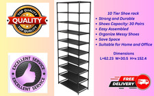 10 Tier Shoe Storage Rack