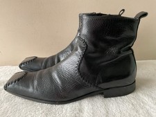 PATRICK COX real leather mens black ankle boot size 6/39