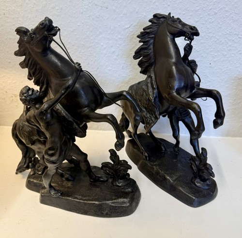Superb pair antique - superb, spelter