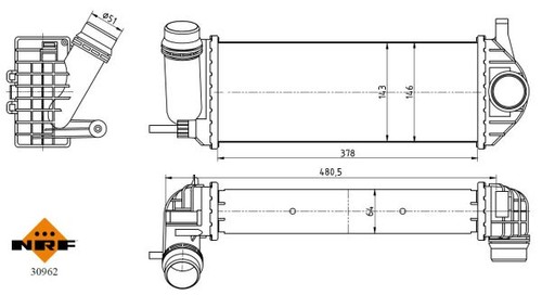 For nrf 30962 intercooler - 30962, /