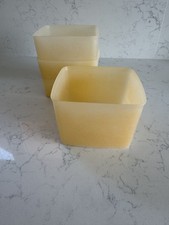 Tupperware Square Round Fridge/Freezer Containers 312-53 x 3 No Lids  FREE POST!