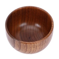 Round Wooden Bowl 1PC Natural