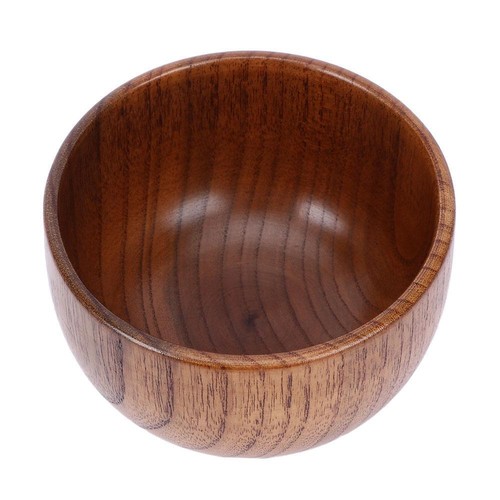 Round wooden bowl - round, 1pc