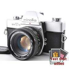 Minolta SRT 101 Silver 35mm Film Camera w/ MC 50mm F1.7 Lens From Japan #F42E