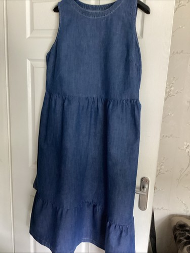 Blue denim sun pinafore - denim,
