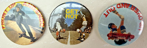 Vintage skateboard badge s - skateboard,