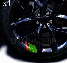 For JAGUAR XE XF XJ XK F-Pace F-Type SPORT GREEN RED STICKERS WHEEL VINYL DECALS