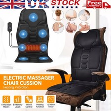 8 Modes Massage Seat Cushion Full Back Chair Seat Pad with 7 Vibration Motors