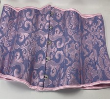 Purple And Pink Brocade Corset