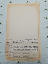 Carlisle (PSB) Control Area - Plumpton Interlocking Undated but ca 1988