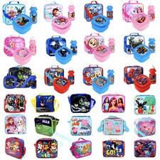 Childrens Insulated Lunch Pack Box Bag Kids Boys Girls School Food Picnic Box 