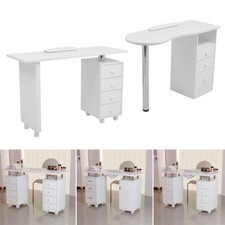Manicure Table Portable Mobile Nail Art Beauty Salon Desk Technician WorkStation