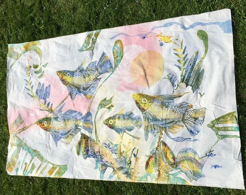 Vintage bali batik art wall - bali,