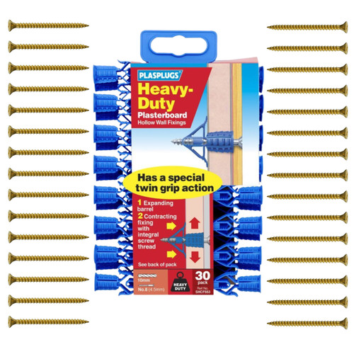 Plasterboard fixings plugs - fixings,