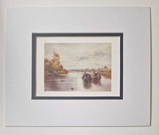 FOSTER Barges on the Thames - Modern Bookplate Reproduction