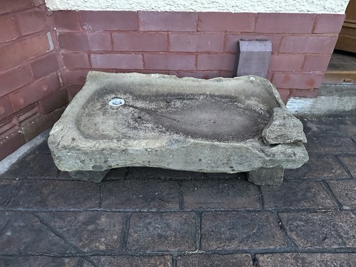 Trough sink hand carved - sink,