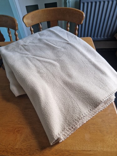 Beige fleece blanket double - beige,