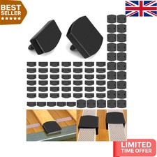 Black Minimalist Bed Slat Caps