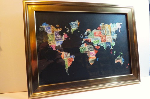 Framed map the - framed, world