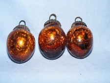 Vintage kugel brown egg - brown, shaped
