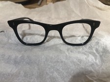Vintage NHS Horn Rimmed Black Eyeglasses 1960s