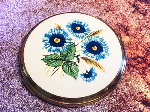 Blue and white flowers