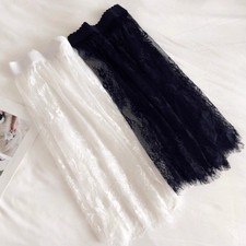 Thin Ice Silk Long Skirt Lace