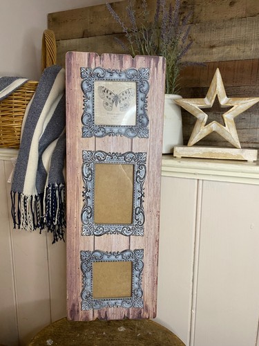Shabby chic triple photo - shabby,