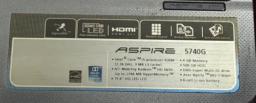 Acer aspire 5740g - acer, i5