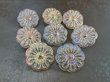 8 Vintage Glittery Iridescent