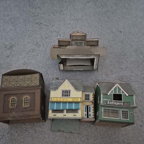 Model railway building - 4x,