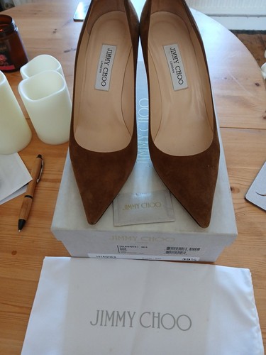 Jimmy choo brown suede agnes - suede,