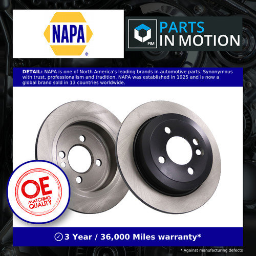 Brake discs pair solid fits - brake,