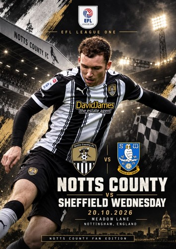 Notts county sheffield - v,
