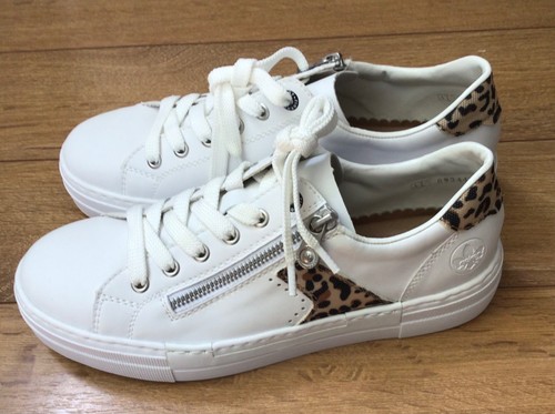 Rieker white animal print lace - animal,