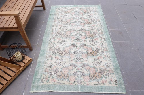 Vintage turkish rug 6x6 6 - vintage,